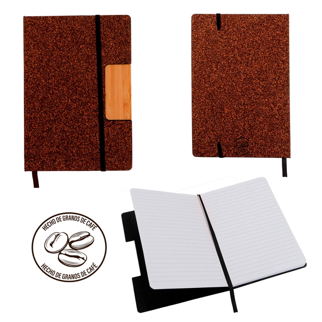 LE 062 LIBRETA RECICLADA DE CAFE BADA