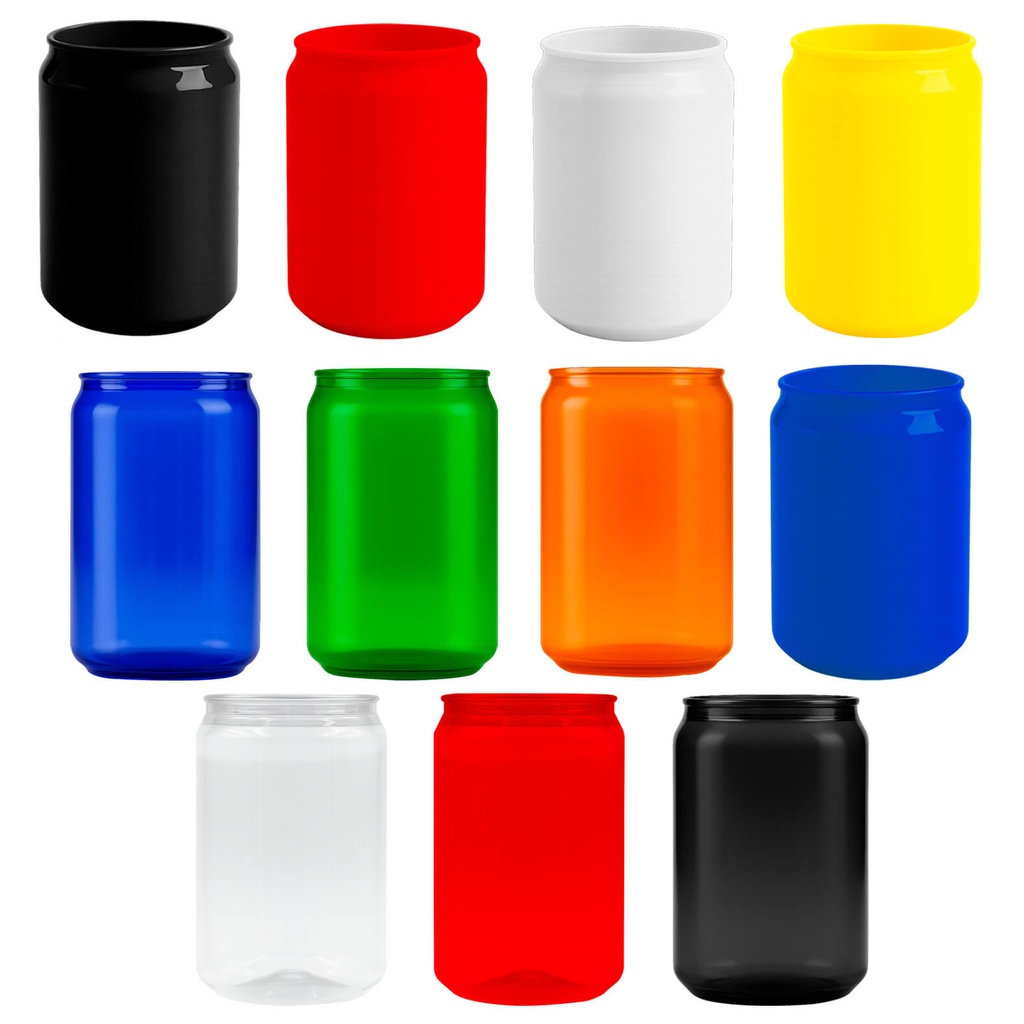 T 327 VASO DE PLASTICO EN FORMA DE LATA FRESCA