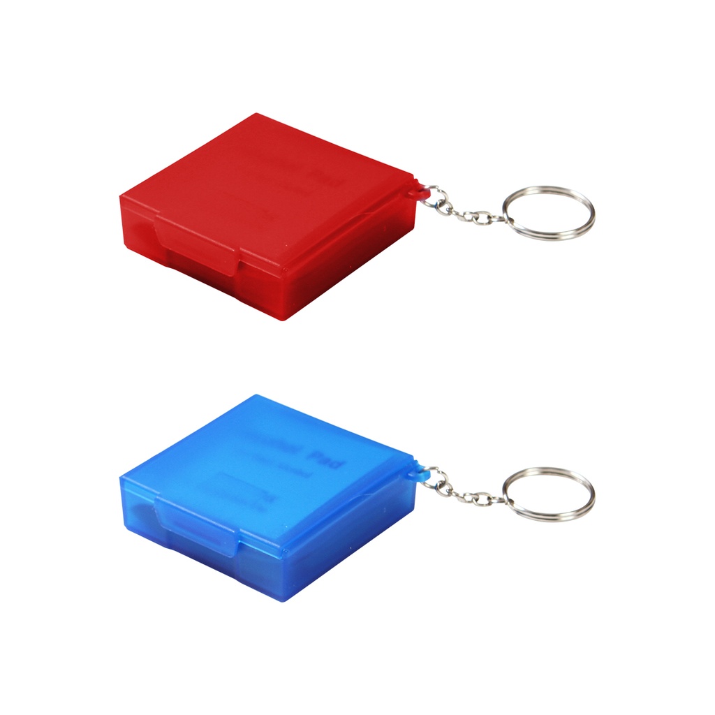 PC-006 LLAVERO CONTENEDOR CON 10 PADS (Serigrafía, Rojo)