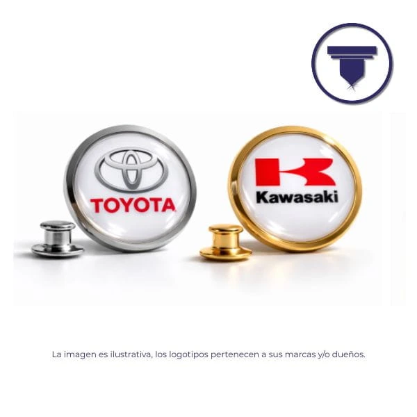 PIN-01 PIN CIRCULAR METÁLICO