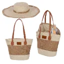 TL 069 SOMBRERO Y BOLSA DE PAJA ROSIE