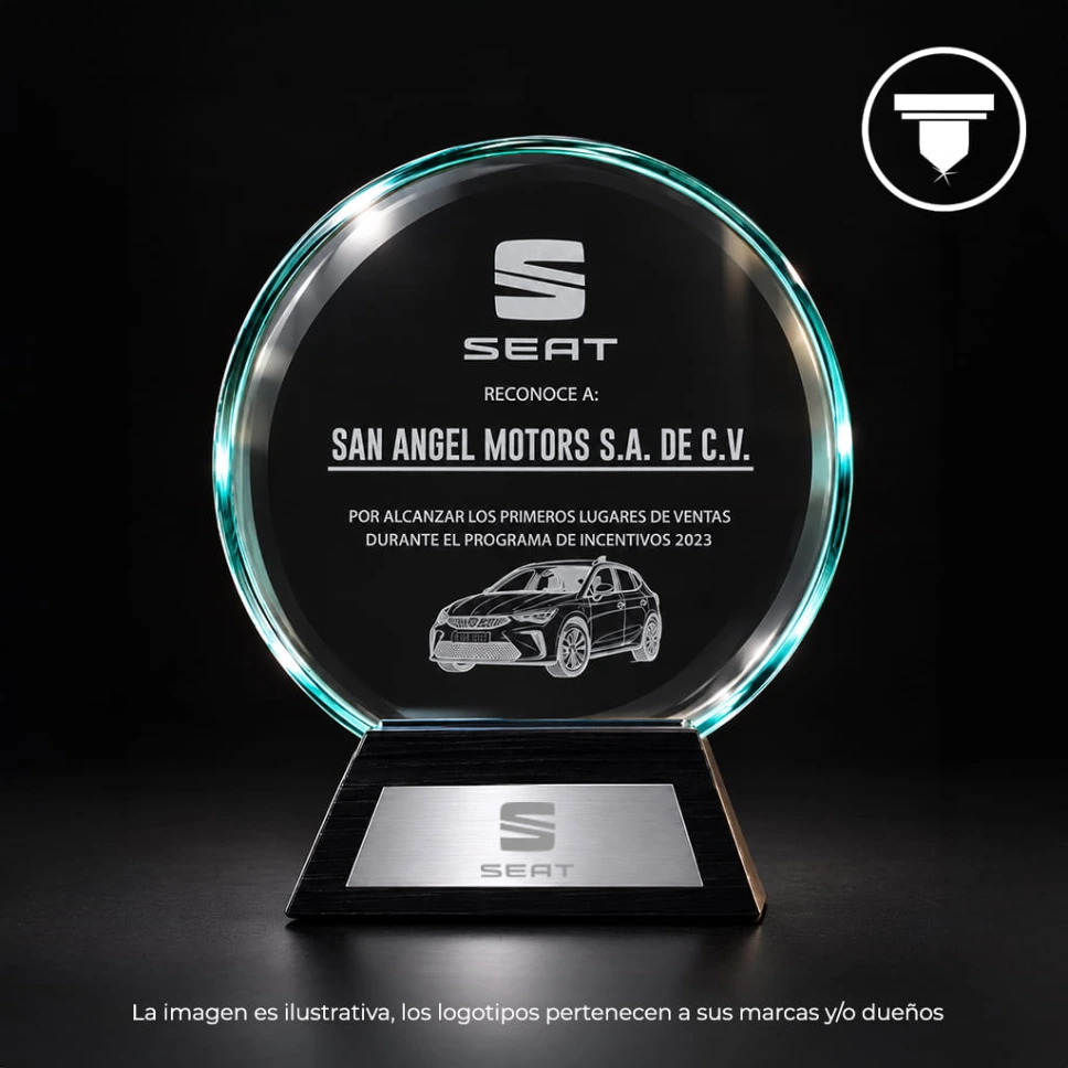 [REC-20-JADE] REC-20 JADE Reconocimiento  Circular (Sandblast, Negro mate)