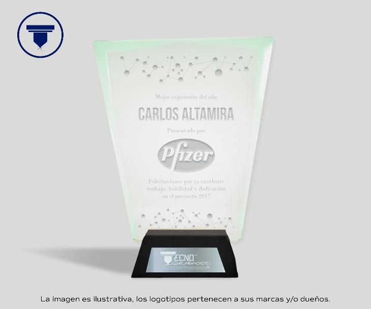 [REC-22-JADE] REC-22-JADE Reconocimiento Rectangular filiforme. (Sandblast, Base Negro mate)