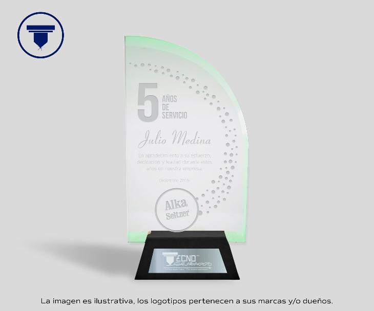 [REC-29-JADE] REC-29-JADE Reconocimiento Semicircular (Sandblast, Base Negro mate)