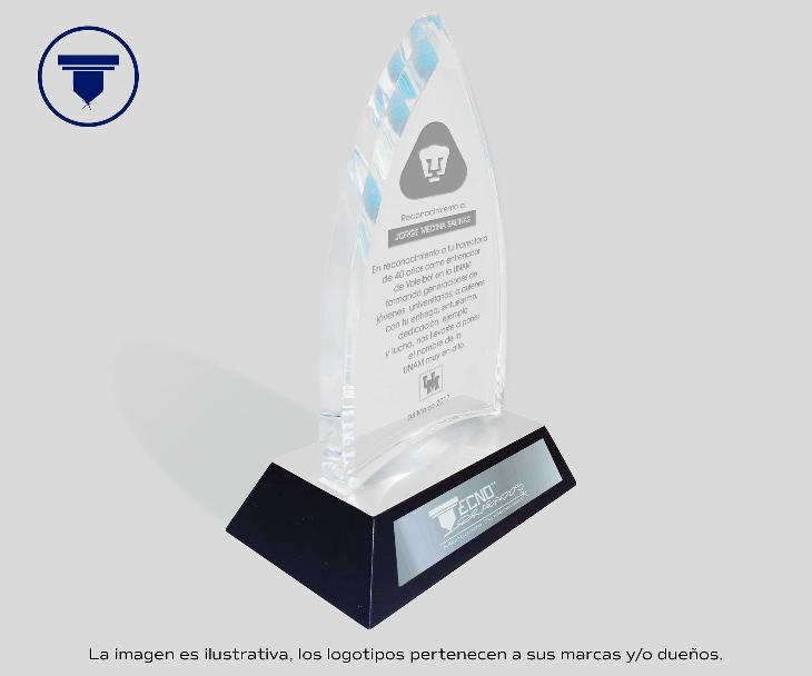 [REC-59-CLARO] REC-59-CLARO Reconocimiento Cúpula (Grabado láser con Sandblast)