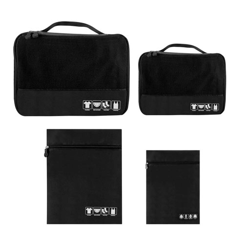 SIN 870 SET ORGANIZADOR DE VIAJE CAVTAT NEGRO