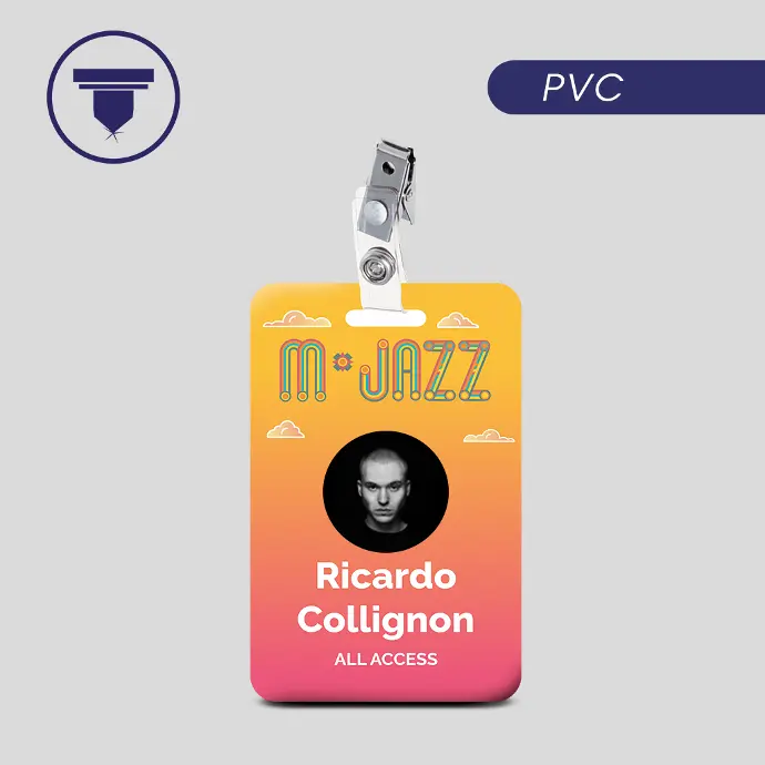 [GAF-30] GAF-30 GAFETE DE PVC 8.5 x 5.5 CM. (Digital, Sólo Frente)