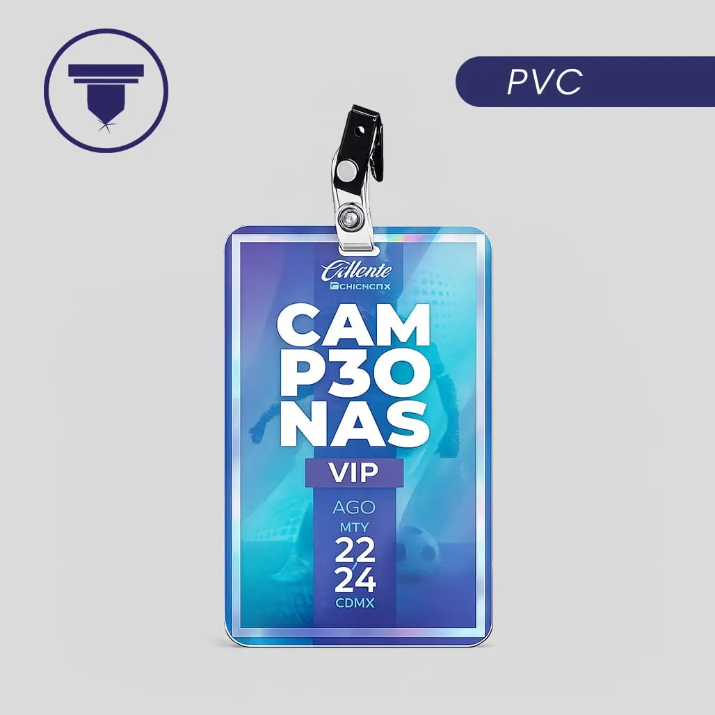 [GAF-30] GAF-30 GAFETE DE PVC 8.5 x 5.5 CM. (Sólo Frente)