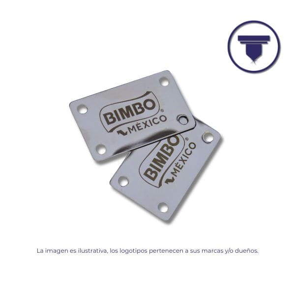 PL-02 PLACA NIQUELADA 5x3 CM.