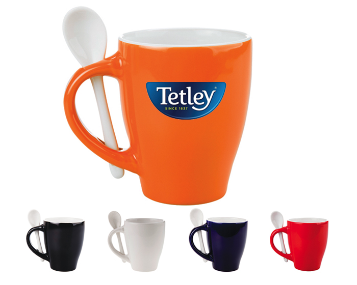 TAC11 TAZA C/CUCHARA 12OZ. LONDON 