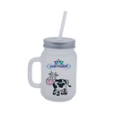 A2381 VASO DE VIDRIO SATINADO ARISTO, TRANSPARENTE