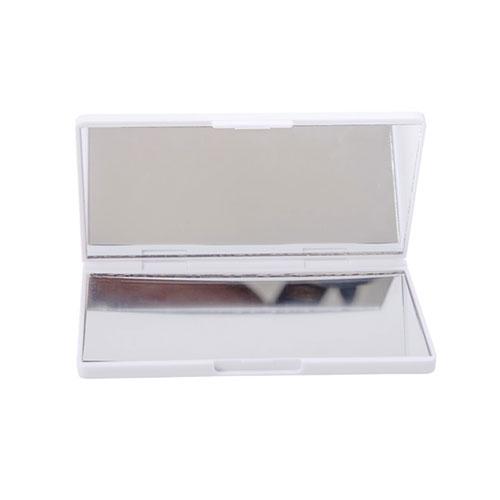 A2627 ESTUCHE RECTANGULAR CON ESPEJO BELLA, BLANCO
