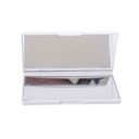 A2627 ESTUCHE RECTANGULAR CON ESPEJO BELLA, BLANCO
