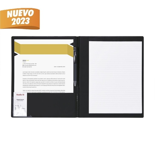 [PO/M 8900] M 8900 CARPETA DESKY EN NEGRO