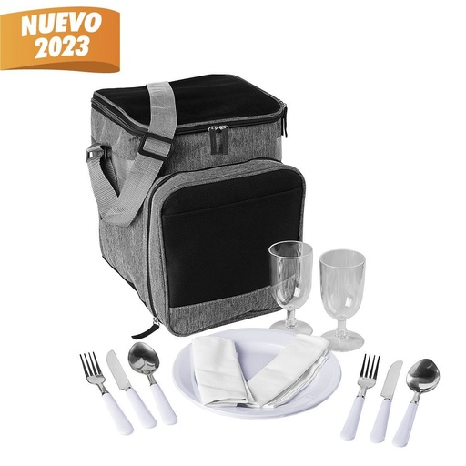 [PO/SIN 995] SIN 995 HIELERA-SET DE PICNIC COLMAR EN GRIS
