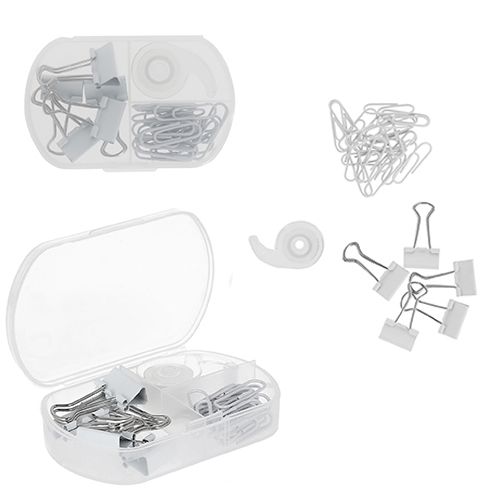 O 065 MINI SET DE OFICINA ECOLE TRANSPARENTE
