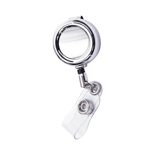 EX-015 PORTA GAFETE METALICO, PLATA