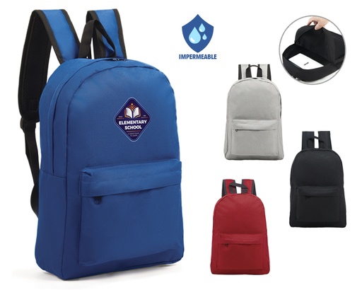 A2913 MOCHILA ESCOLAR IMPERMEABLE CLASS