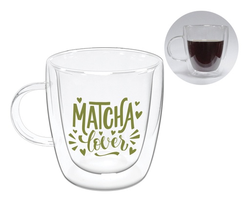 A2924 TAZA DE VIDRIO DOBLE PARED ZAZIL