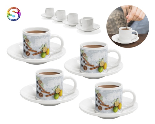 [DOV/A2974] A2974 JUEGO DE TAZAS CON PLATO MEETING