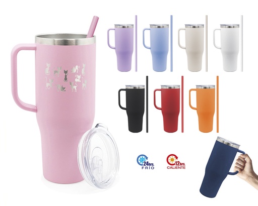 A2915 TERMO INOXIDABLE 1,200ML. BARNEY