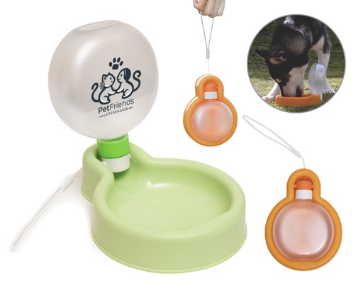 A3034 RECIPIENTE CON BASE PARA MASCOTAS DOGGY