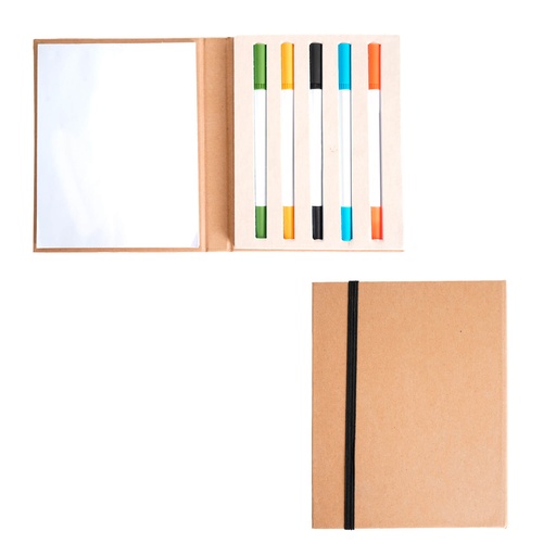 LE 066 LIBRETA ECOLOGICA CON PLUMONES JOSIE